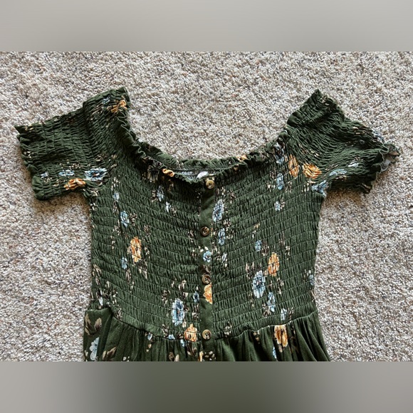 Womens Babydoll dress | size L | Green - Picture 2 of 3